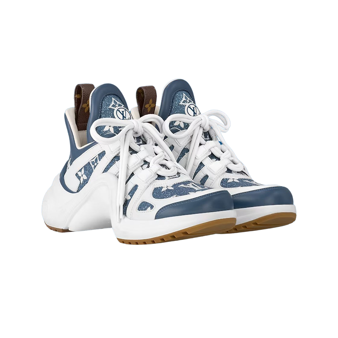 (W) 루이비통 LV 아치라이트 스니커즈 라이트 블루((W) Louis Vuitton LV Archlight Sneakers Light Blue) - 2