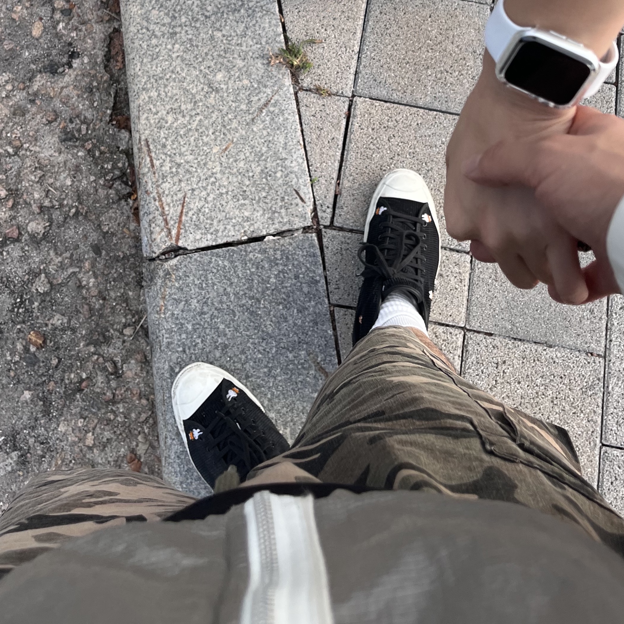 Converse x Pop Trading Company x Miffy Jack Purcell Pro Hi Corduroy Black  착용 스타일