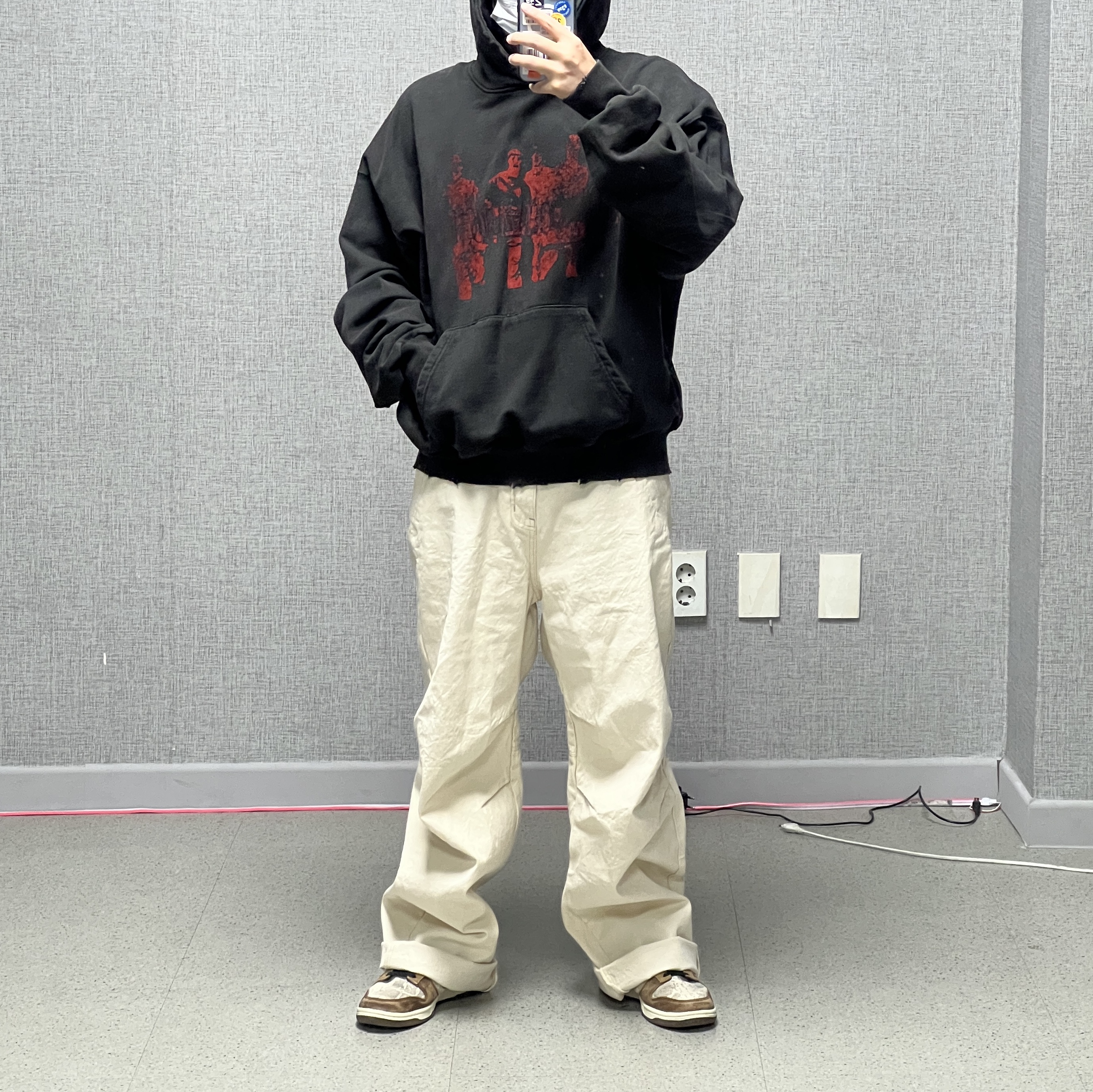 Undermycar Goldentouch Damage Wahsed Hood Skully - 23SS, Nike Dunk Low PRM Head to Head 착용 스타일