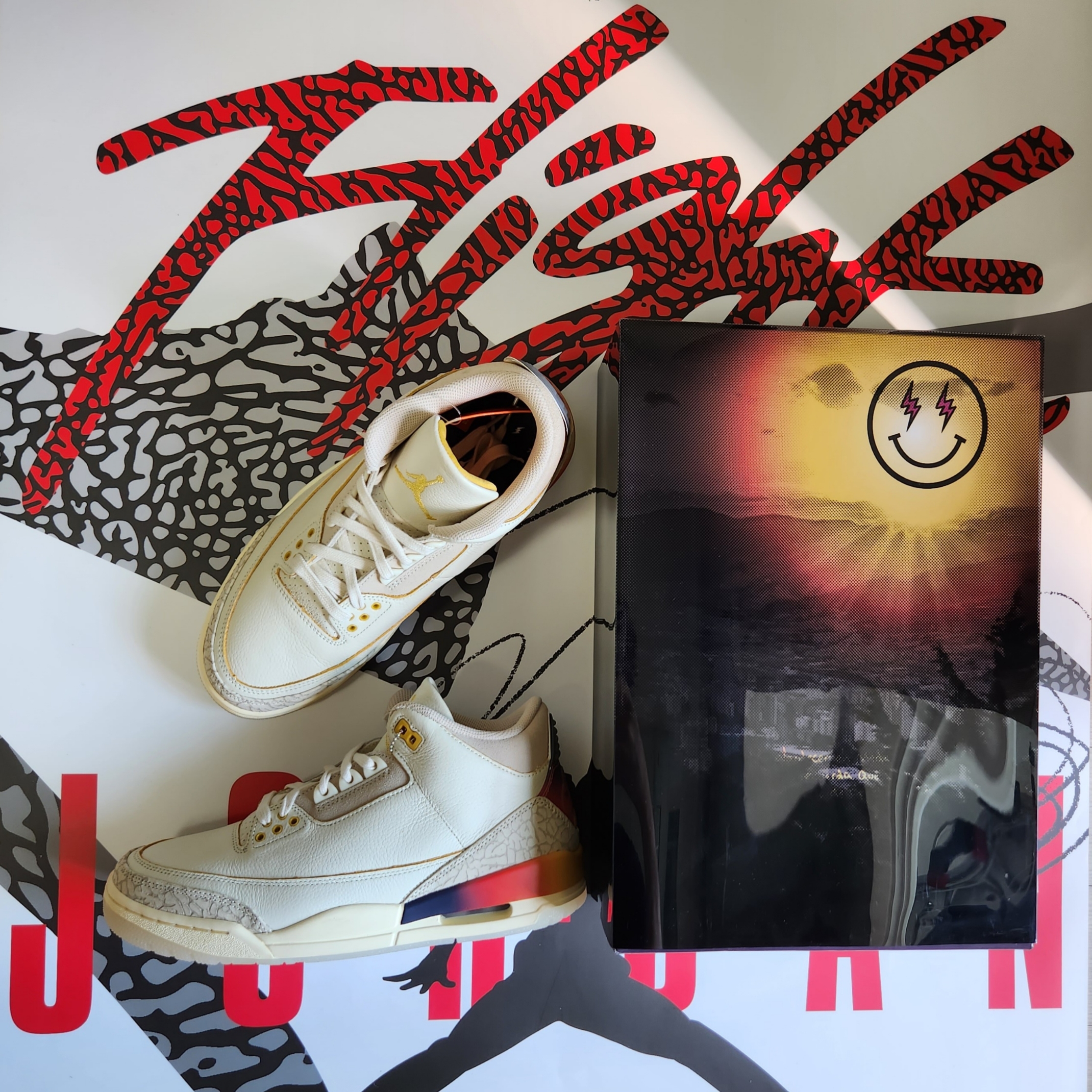 Jordan 3 x J Balvin Retro SP Sunset 착용 스타일