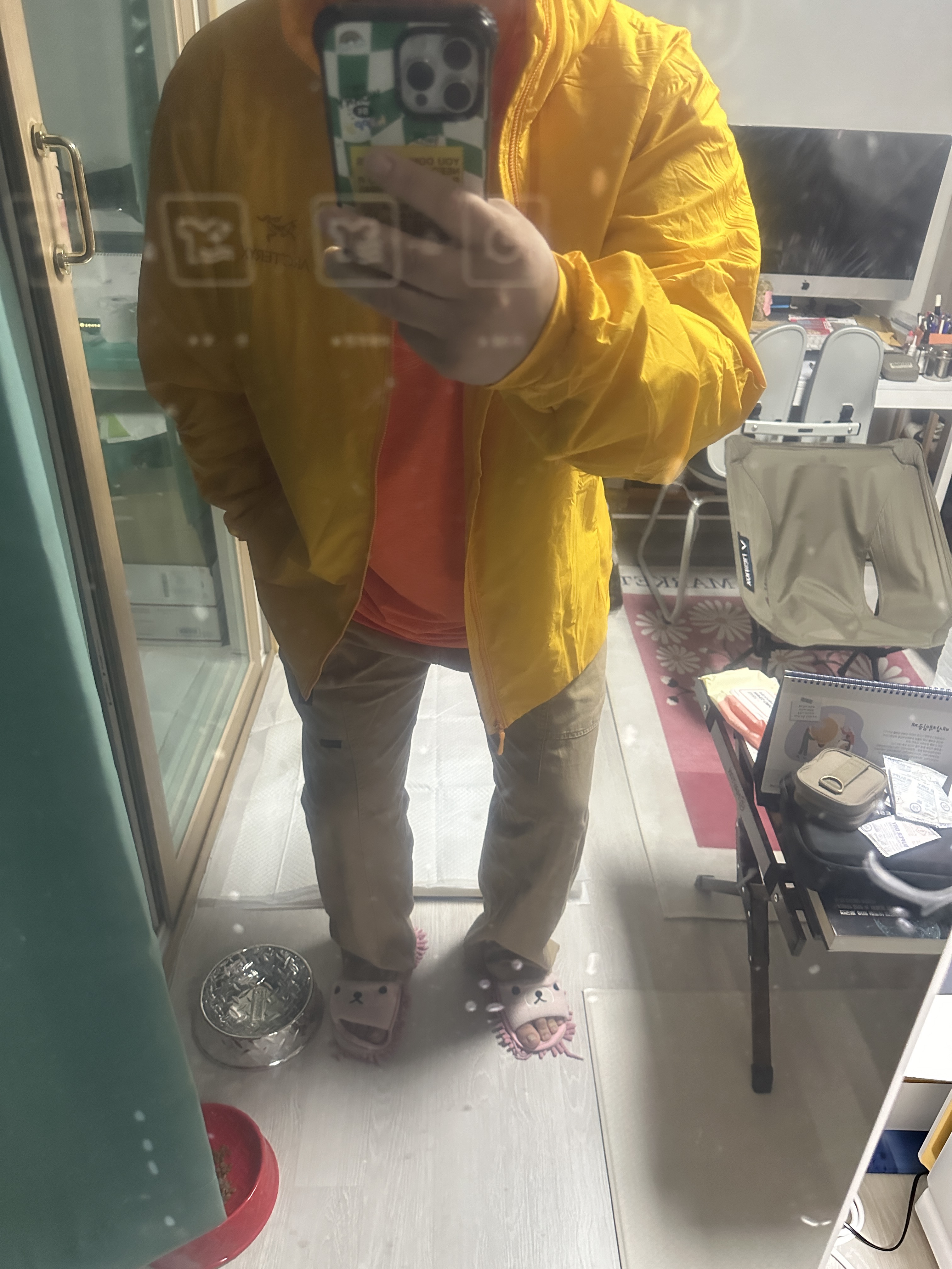 Salomon XT-4 Tobacco Brown, Arc'teryx Atom LT Hoody Oracle 착용 스타일 - 2