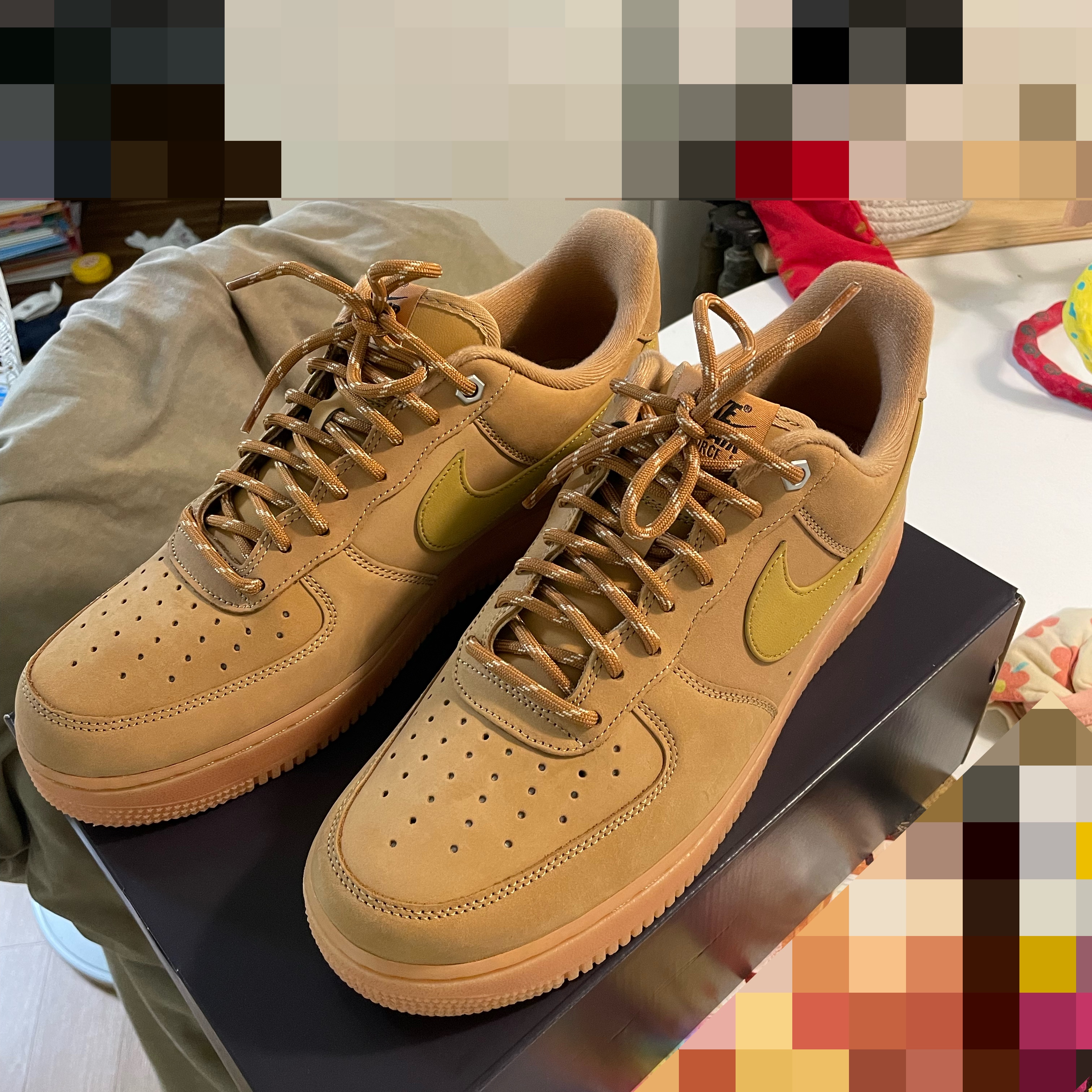Nike Air Force 1 '07 WB Flax 착용 스타일 - 1