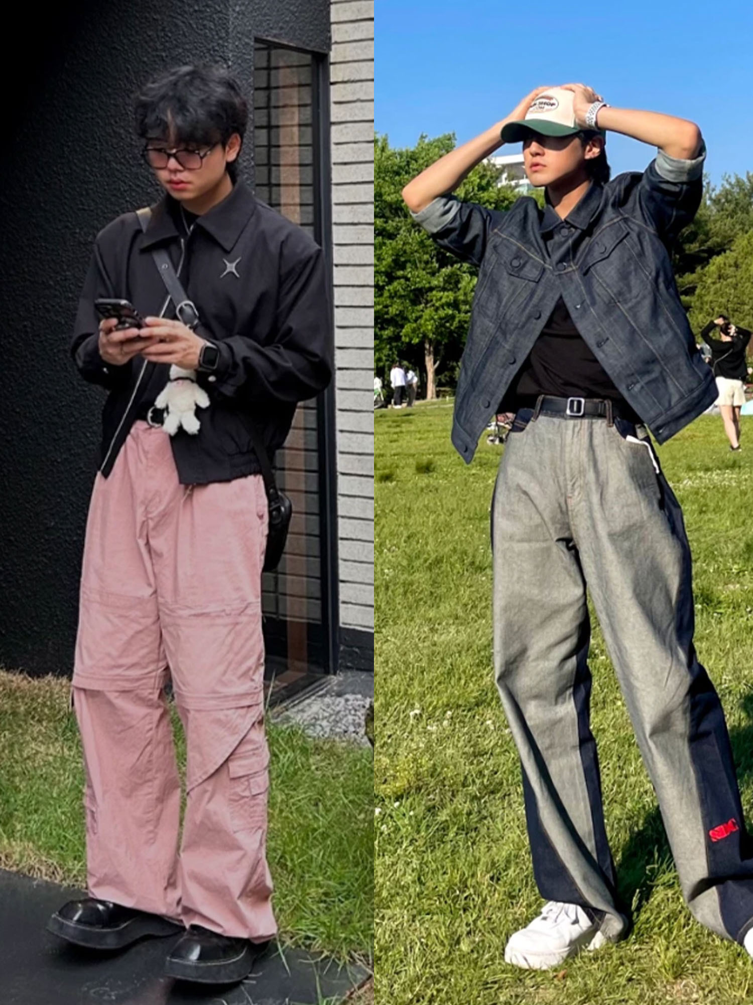 Balenciaga 3XL Sneakers Light Beige, Nike x Jacquemus J Force 1 Low LX SP Black 착용 스타일 - 3