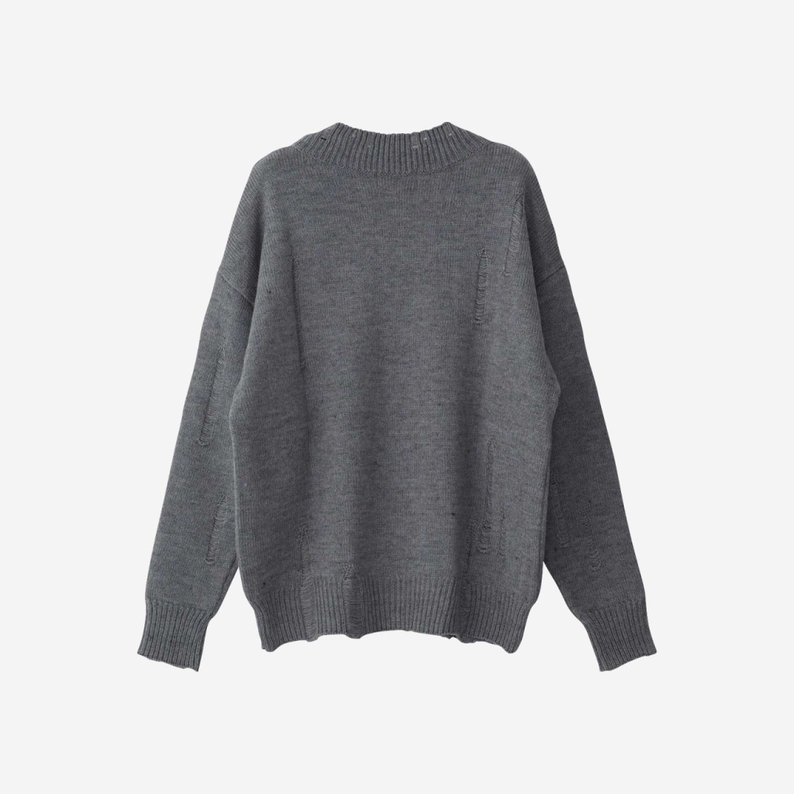 (W) Hysteric Glamour Hysteric Fever Crash Oversized Sweater Top Gray 상세 이미지 2