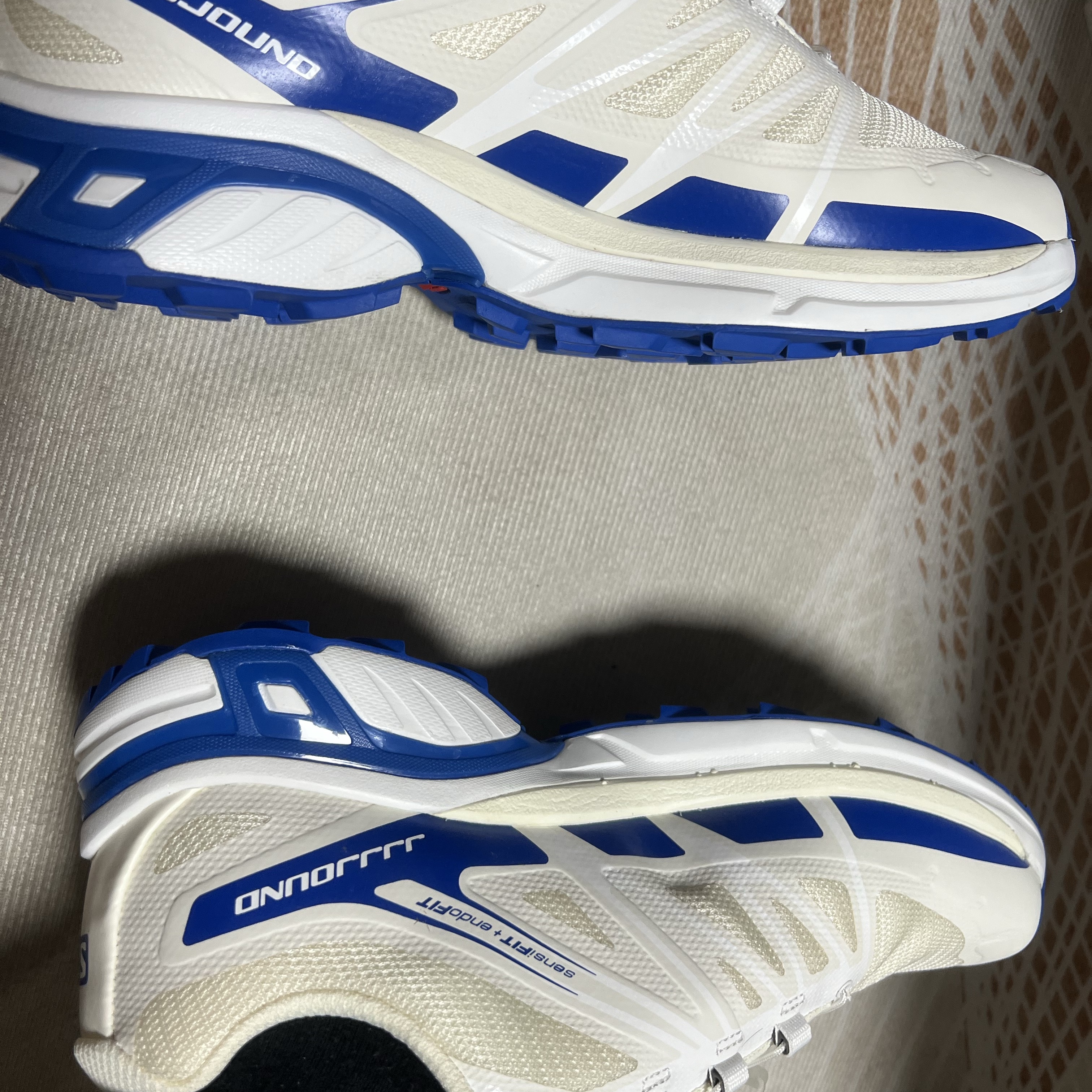 Salomon x JJJJound XT-Wings 2 White Lapis Blue 착용 스타일