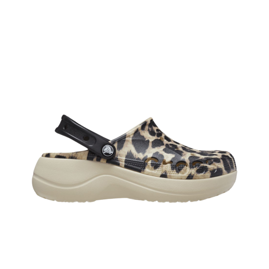 (W) Crocs Baya Platform Clog Leopard