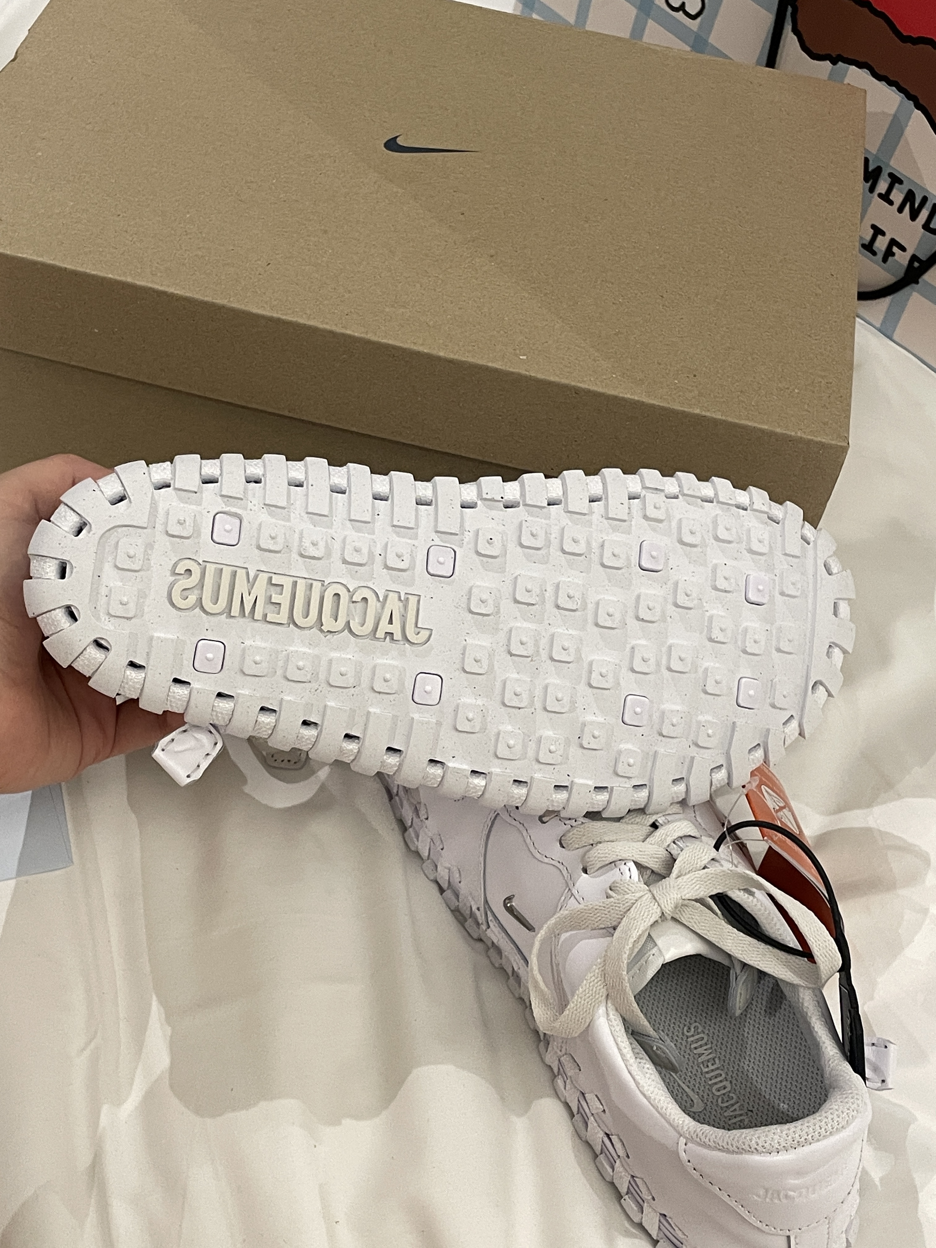 Nike x Jacquemus J Force 1 Low LX SP White 착용 스타일 - 3