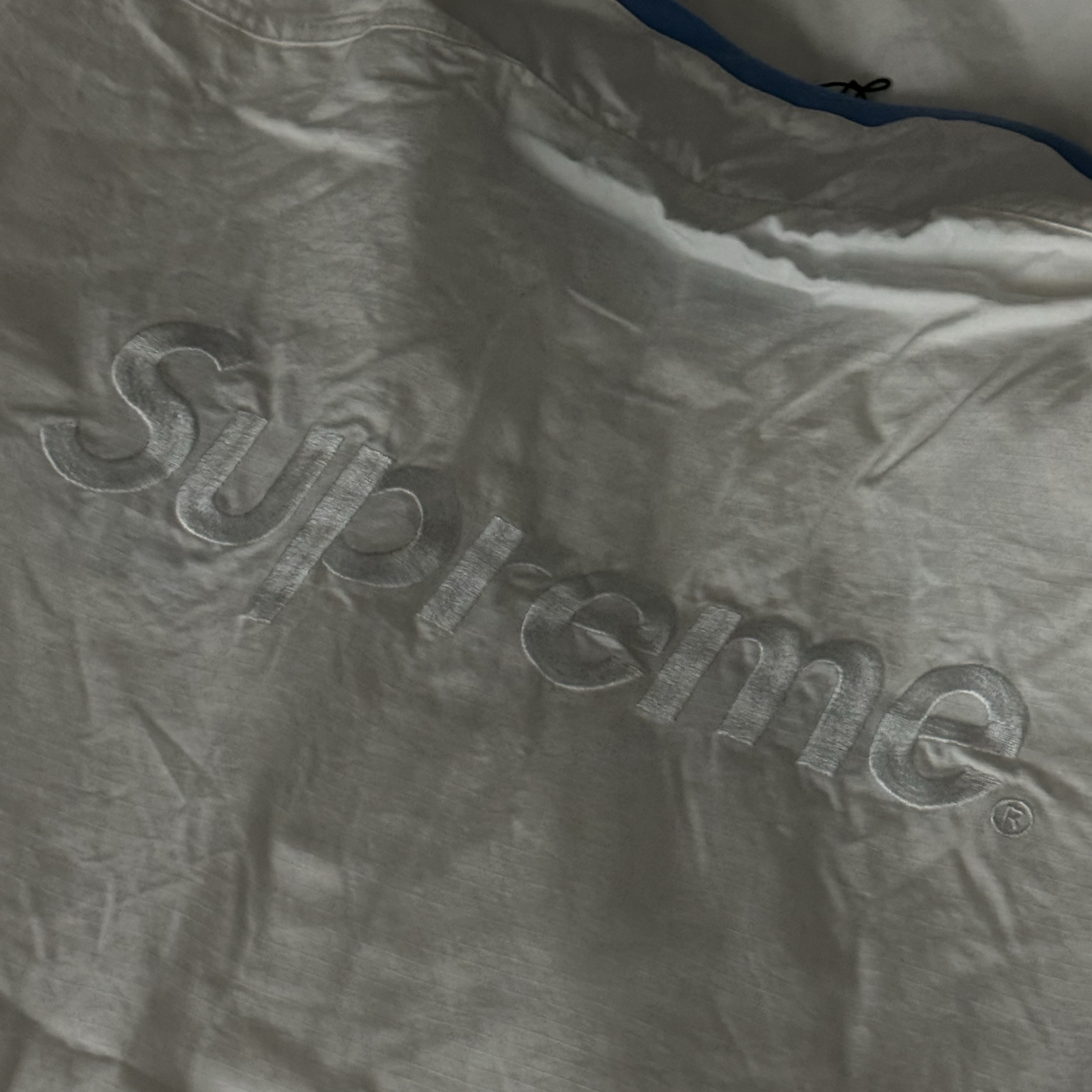 Supreme x Umbro Cotton Ripstop Track Jacket White - 23FW 착용 스타일 - 2
