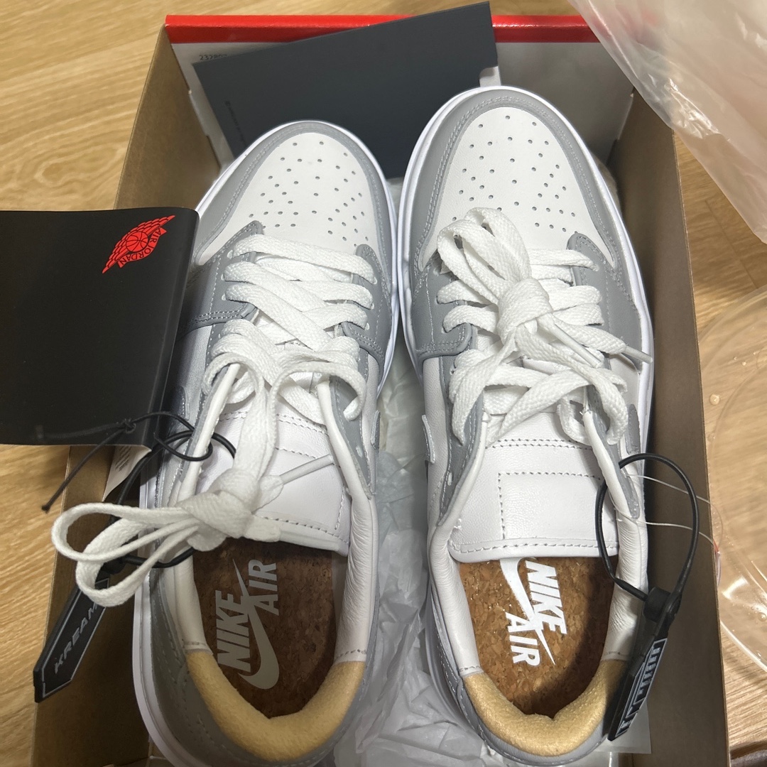 (W) Jordan 1 Elevate Low White and Wolf Grey 착용 스타일