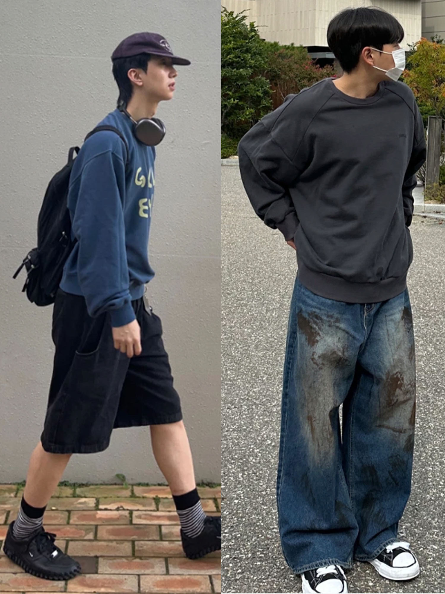 Balenciaga 3XL Sneakers Light Beige, Nike x Jacquemus J Force 1 Low LX SP Black 착용 스타일 - 2