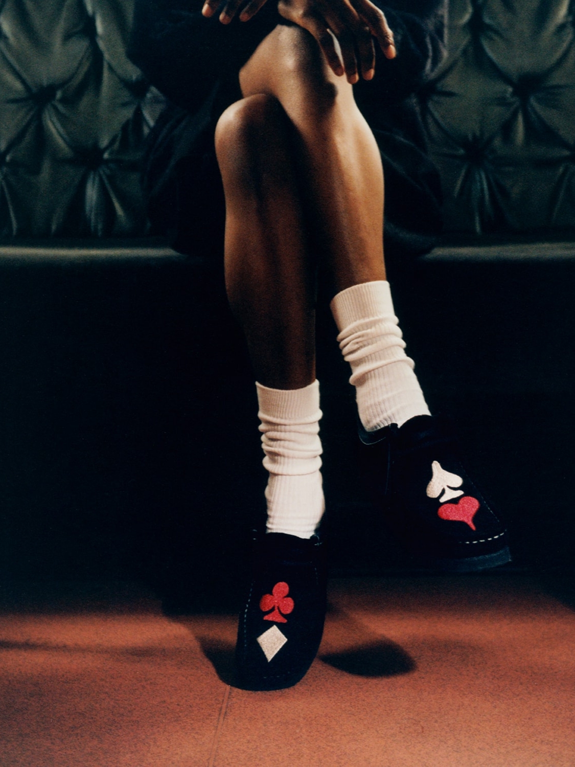 Clarks x Stussy Wallabee Black Suede 착용 스타일