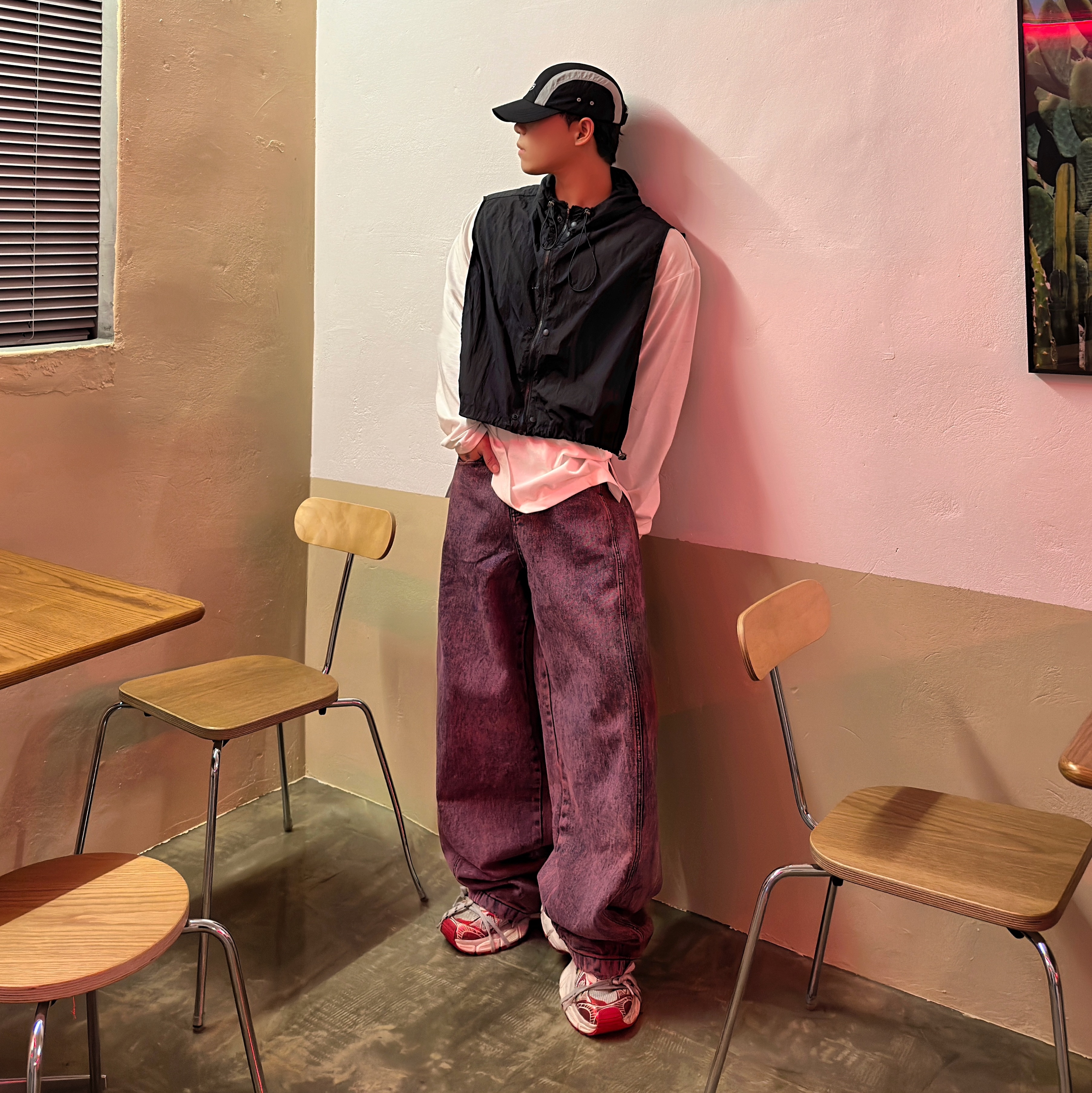 Balenciaga 3XL Sneakers White Red 착용 스타일 - 4
