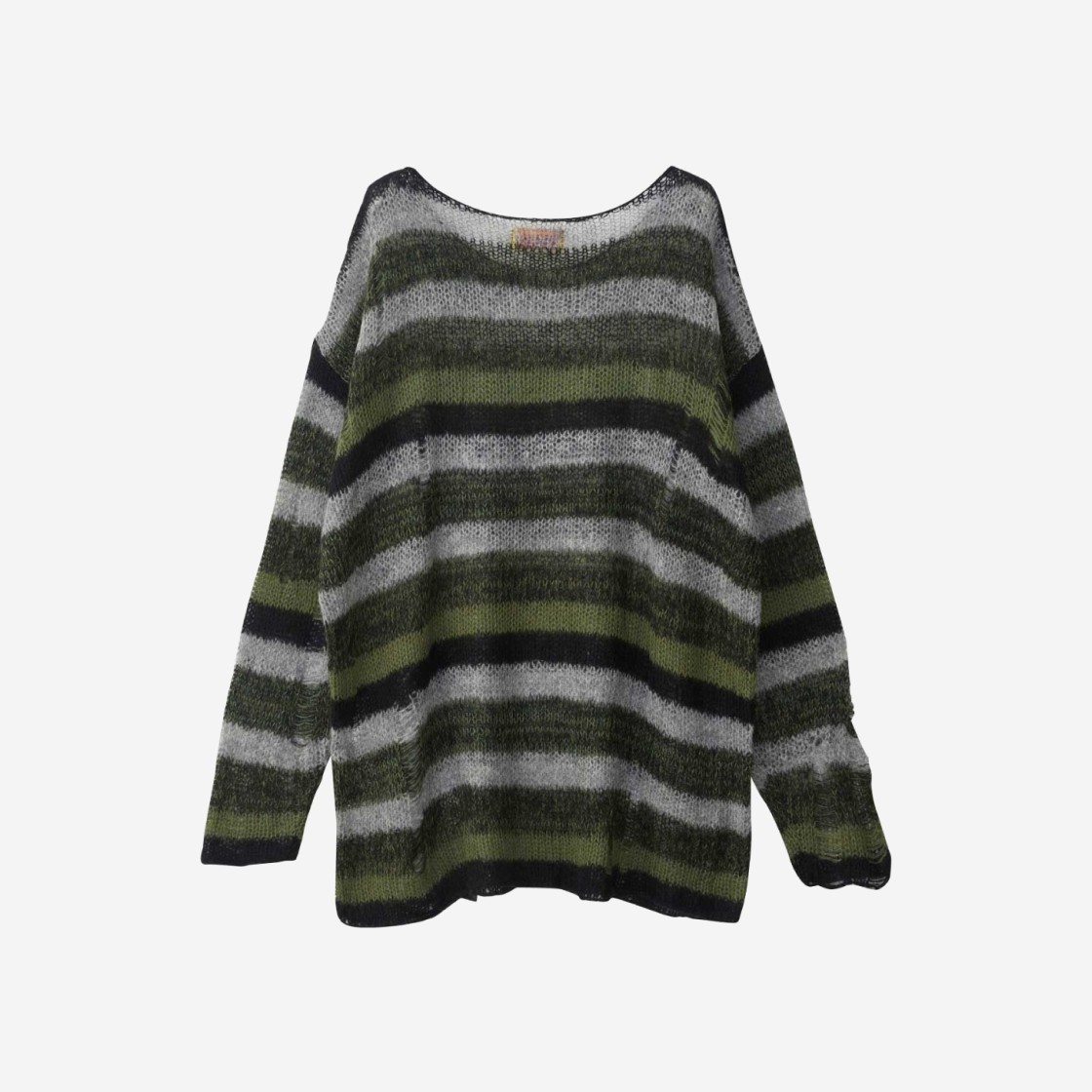 (W) Hysteric Glamour Disco Sucks Crash Oversized Sweater Green 상세 이미지 2