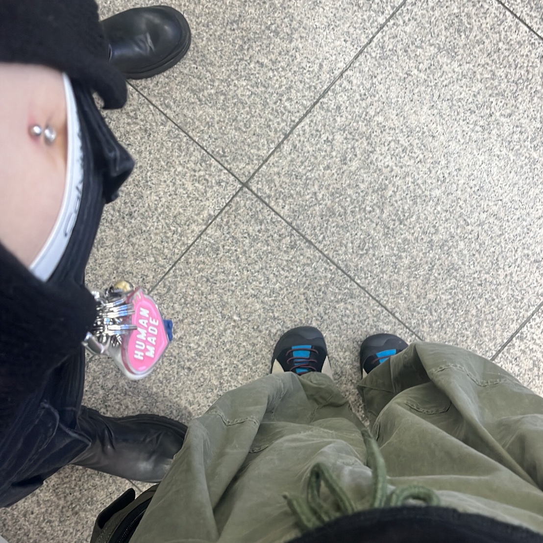 (W) Keen Jasper Rocks SP Sneakers Beige, Human Made Acrylic Heart Keyring Pink 착용 스타일