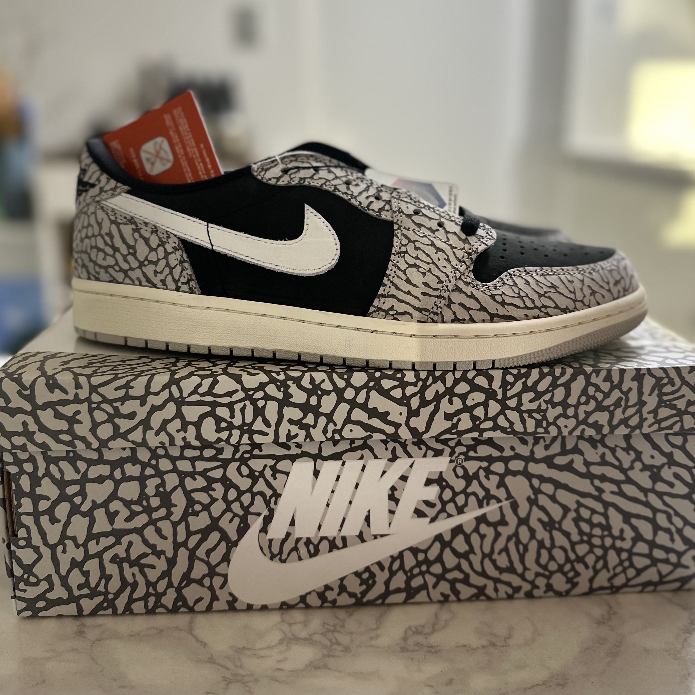 Jordan 1 Retro Low OG Black Cement 착용 스타일 - 2