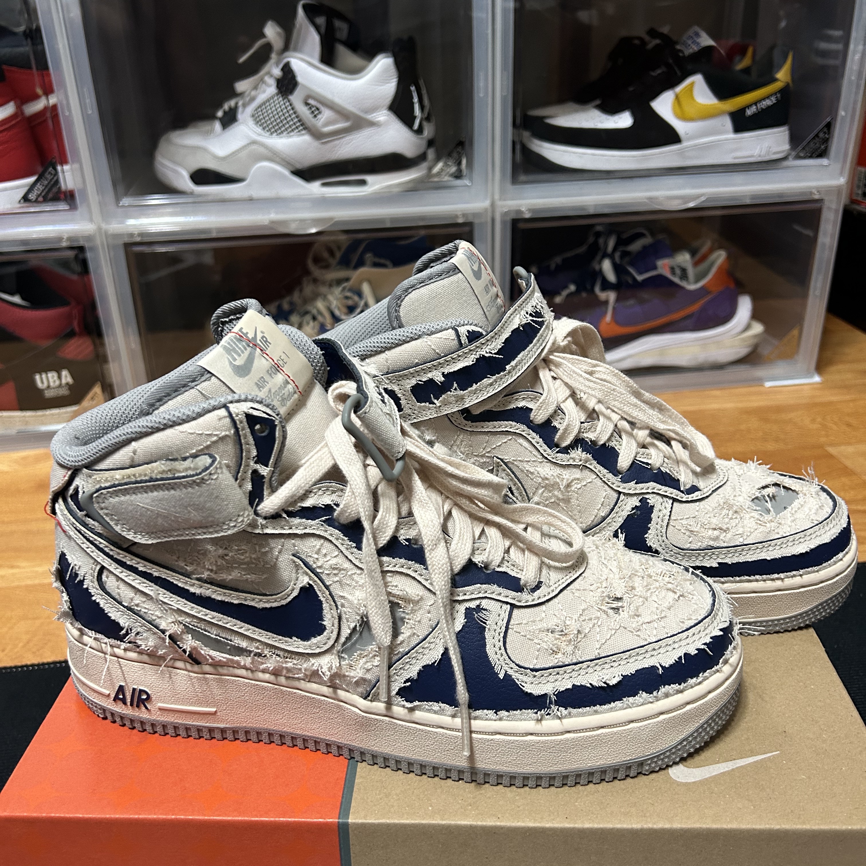 Nike Air Force 1 Mid '07 Pearl White 착용 스타일