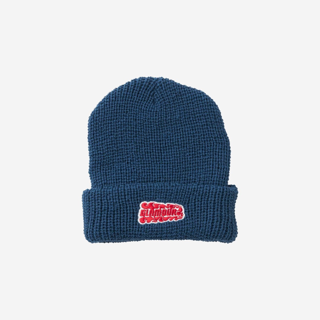 Hysteric Glamour Flame Logo Embroidery Knit Cap Blue 상세 이미지 1