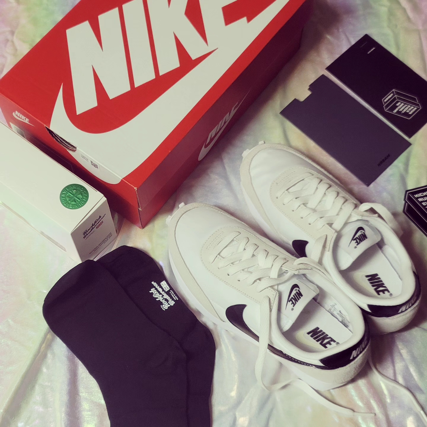 (W) Nike Daybreak Summit White Black 착용 스타일 - 1