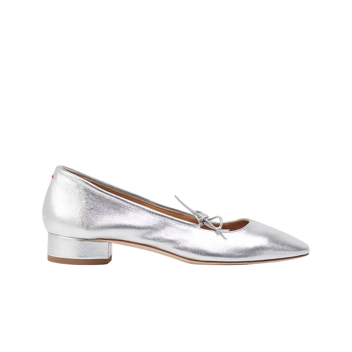 (W) 에이디 다리야 발레리나 플랫 실버 나파((W) Aeyde Darya Ballerina Flat Silver Nappa)