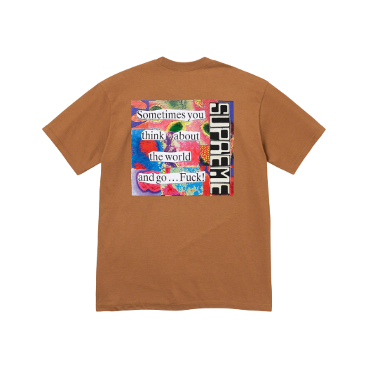 슈프림 스태틱 티셔츠 라이트 브라운 - 23FW