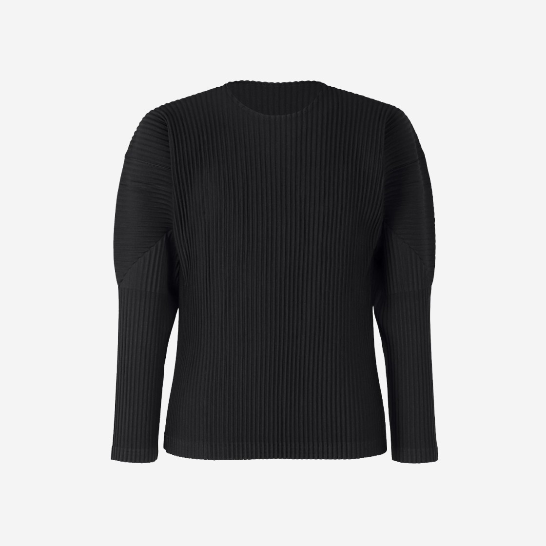 Homme Plisse Issey Miyake Basics Long Sleeve T-Shirt Black 상세 이미지 1