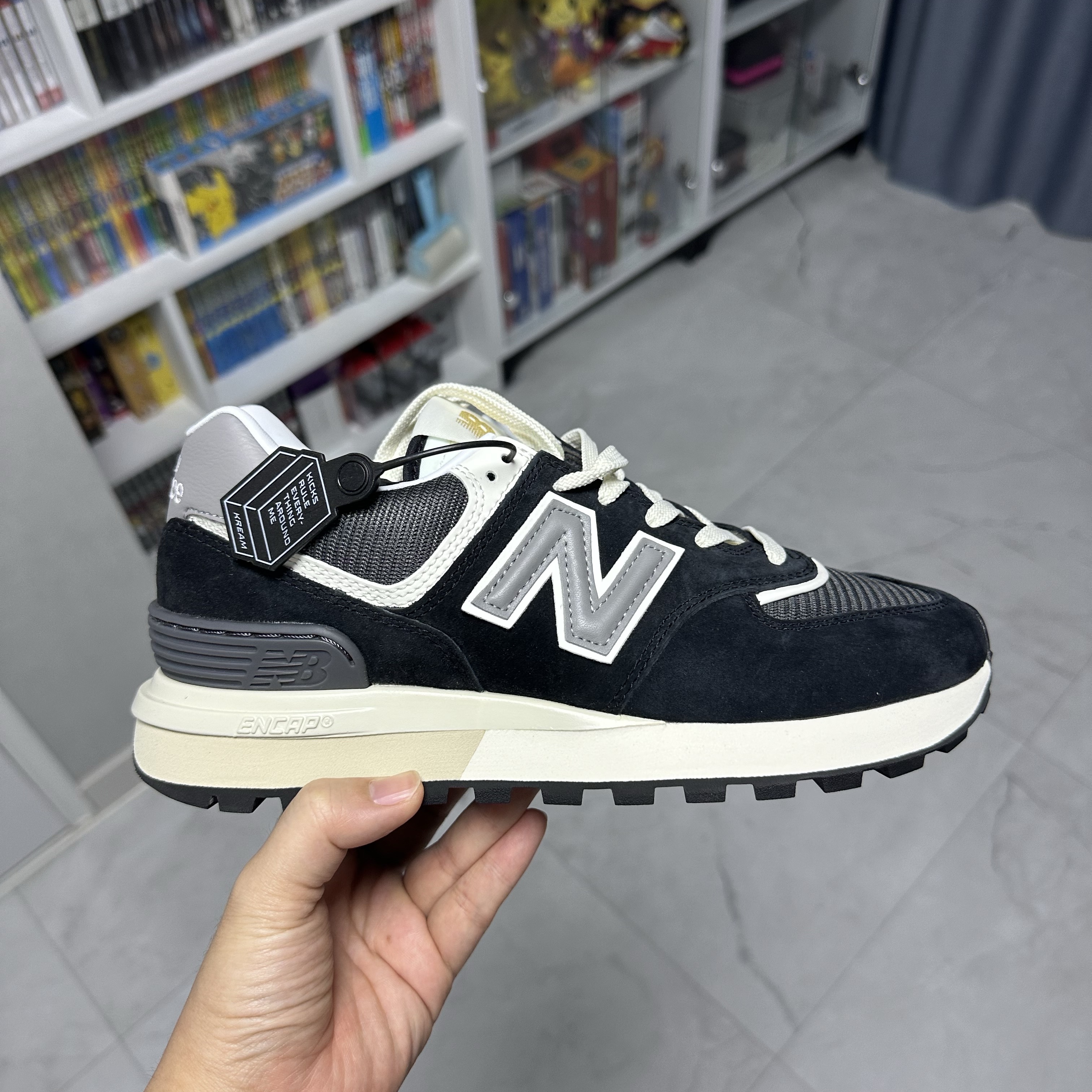 New Balance 574 Legacy Black 착용 스타일