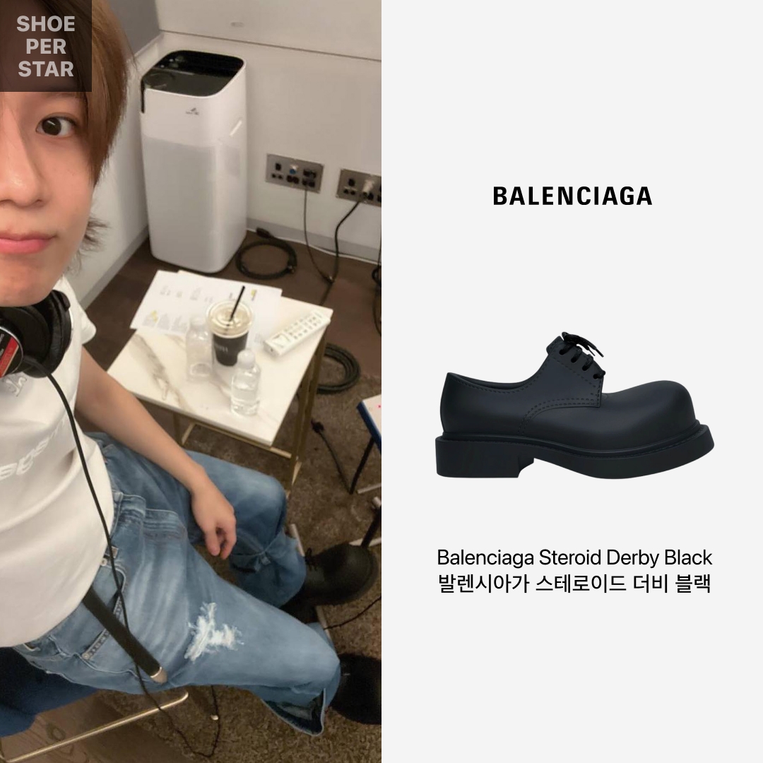 Balenciaga Steroid Derby Black 착용 스타일 - 1