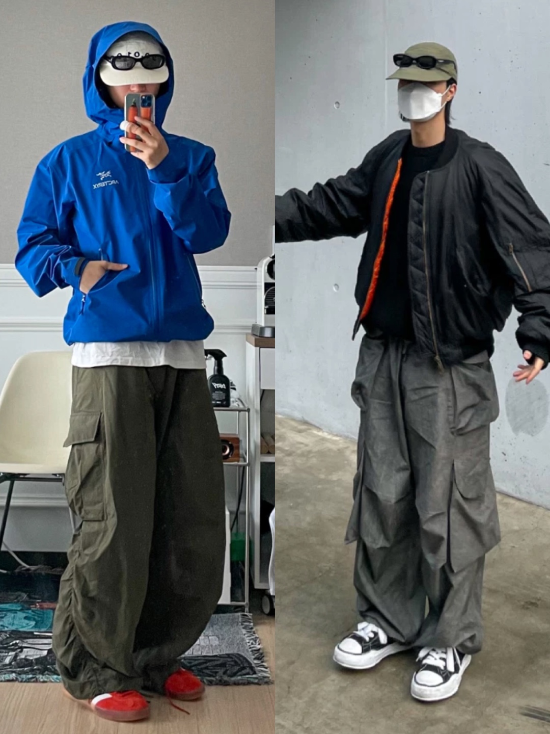 Nike x Martine Rose Shox MR4 Black, Arc'teryx Beta LT Jacket Vitality 착용 스타일 - 2
