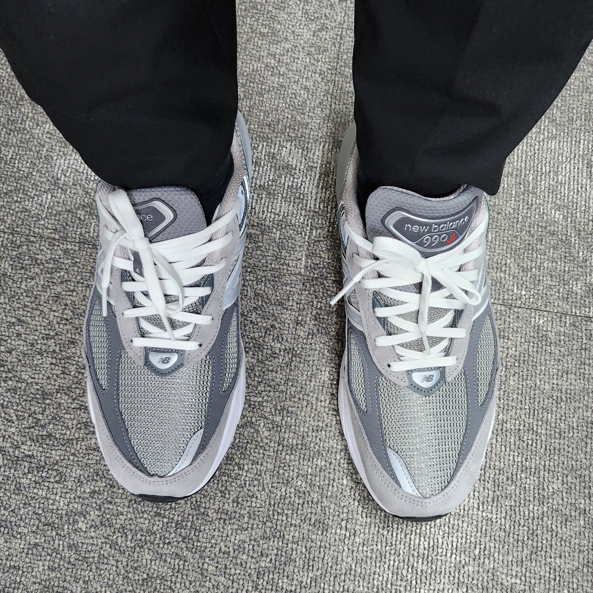 New Balance 990v6 Made in USA Grey - D Standard 착용 스타일