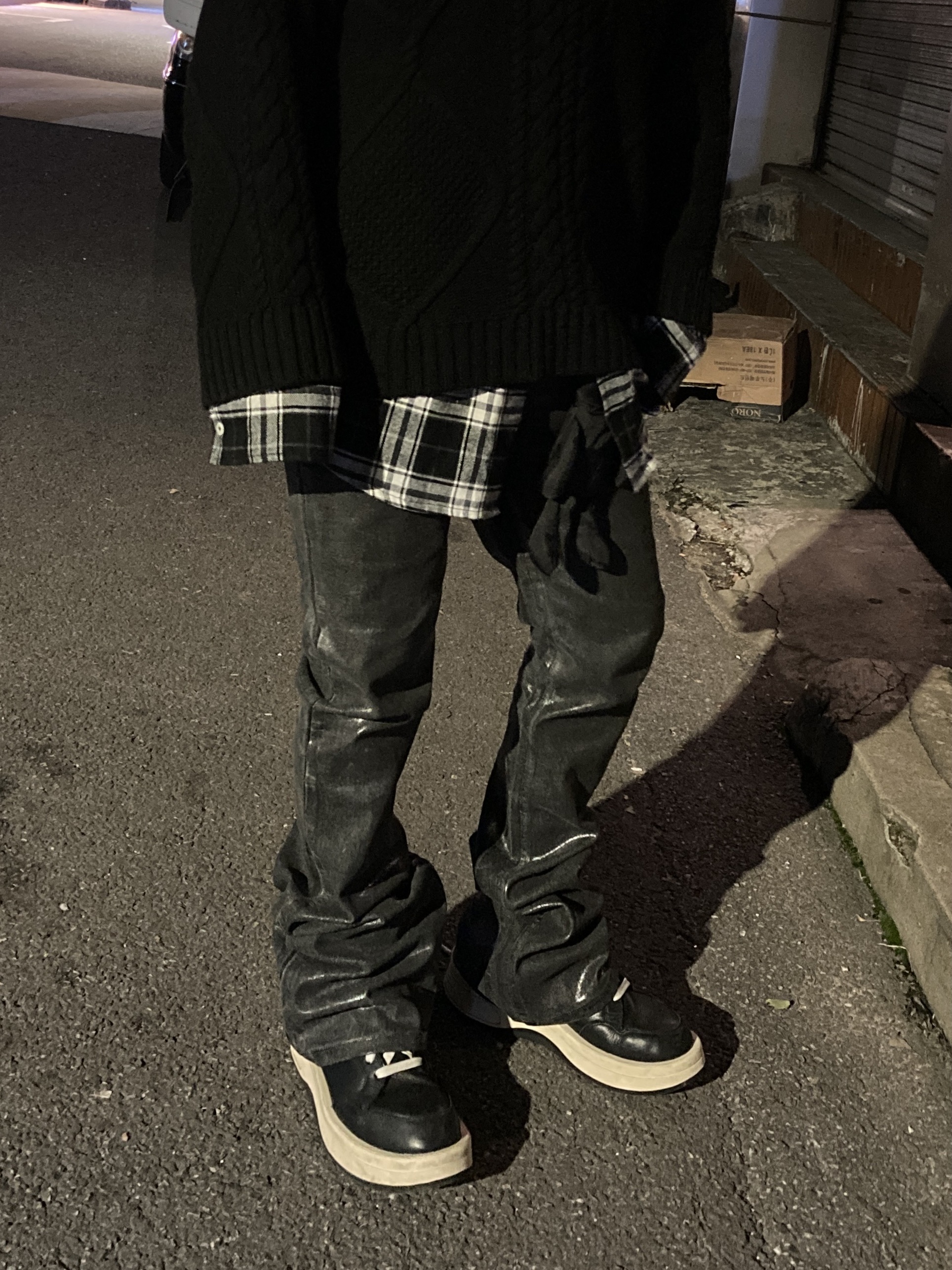 Converse x Drkshdw Turbowpn Black Cream 착용 스타일 - 2