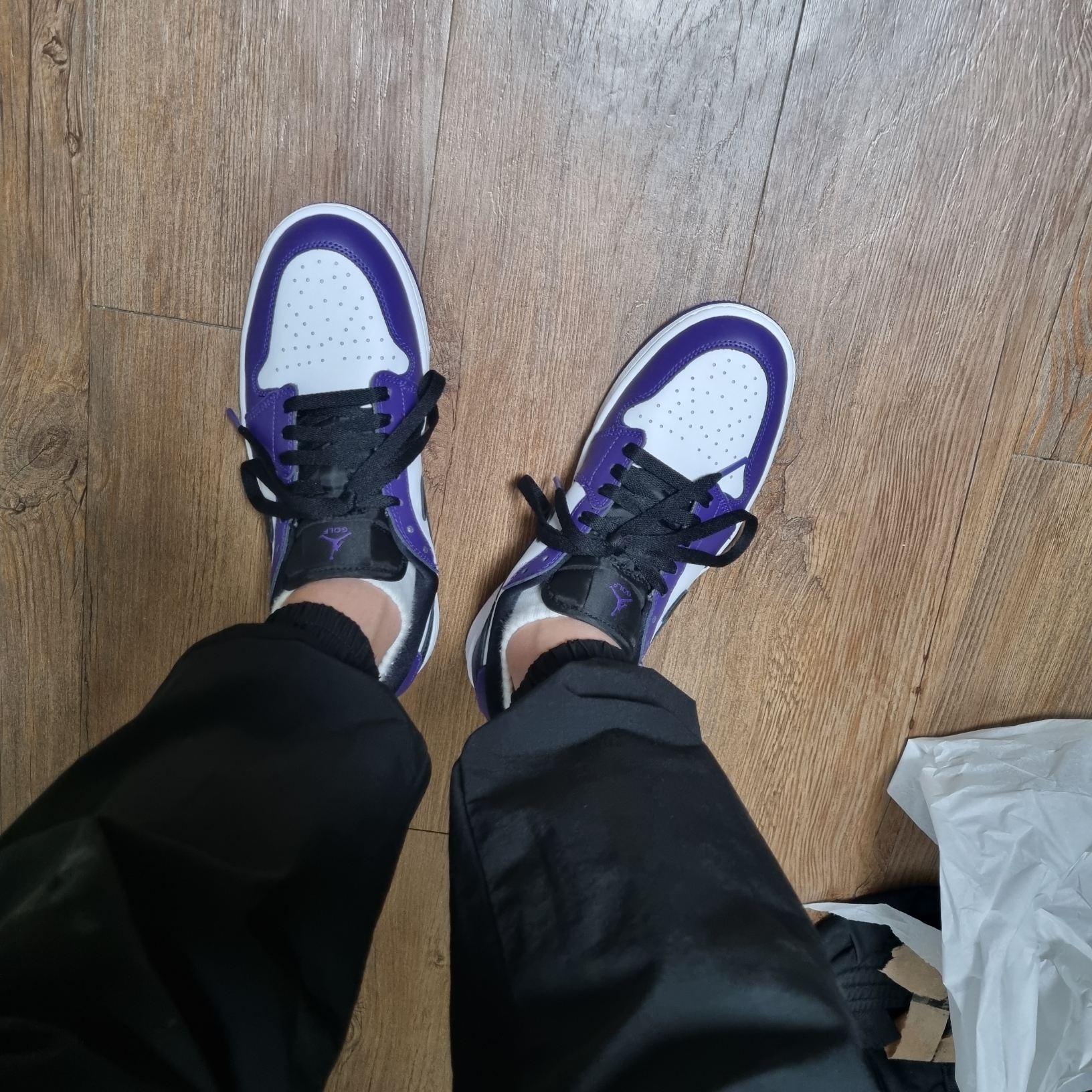 Jordan 1 Low Golf Court Purple 착용 스타일