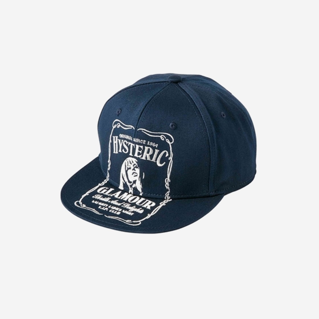 Hysteric Glamour HYS Whisky Embroidery Cap Navy 상세 이미지 1