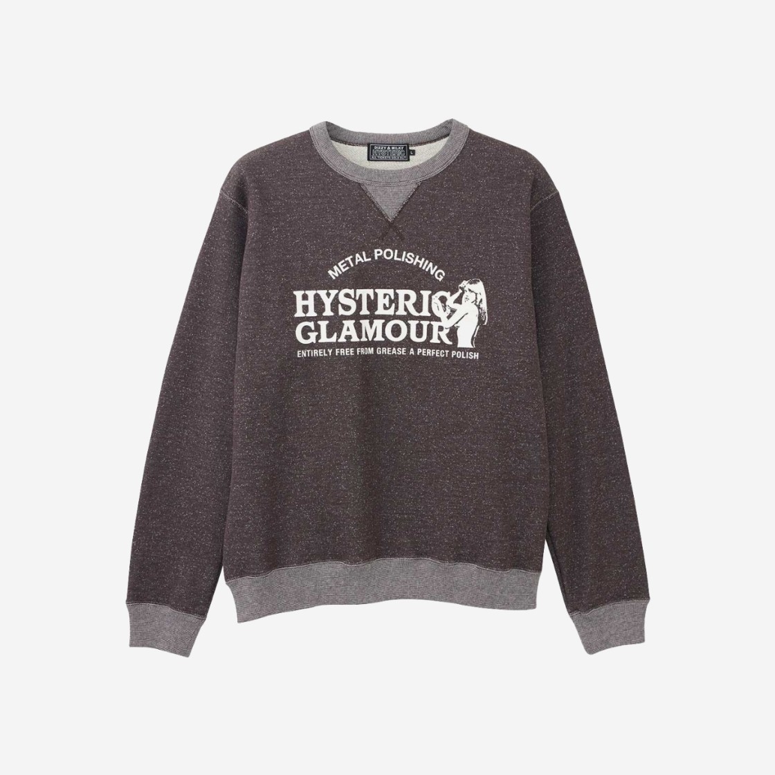 Hysteric Glamour Metal Polish Sweatshirt Brown 상세 이미지 1