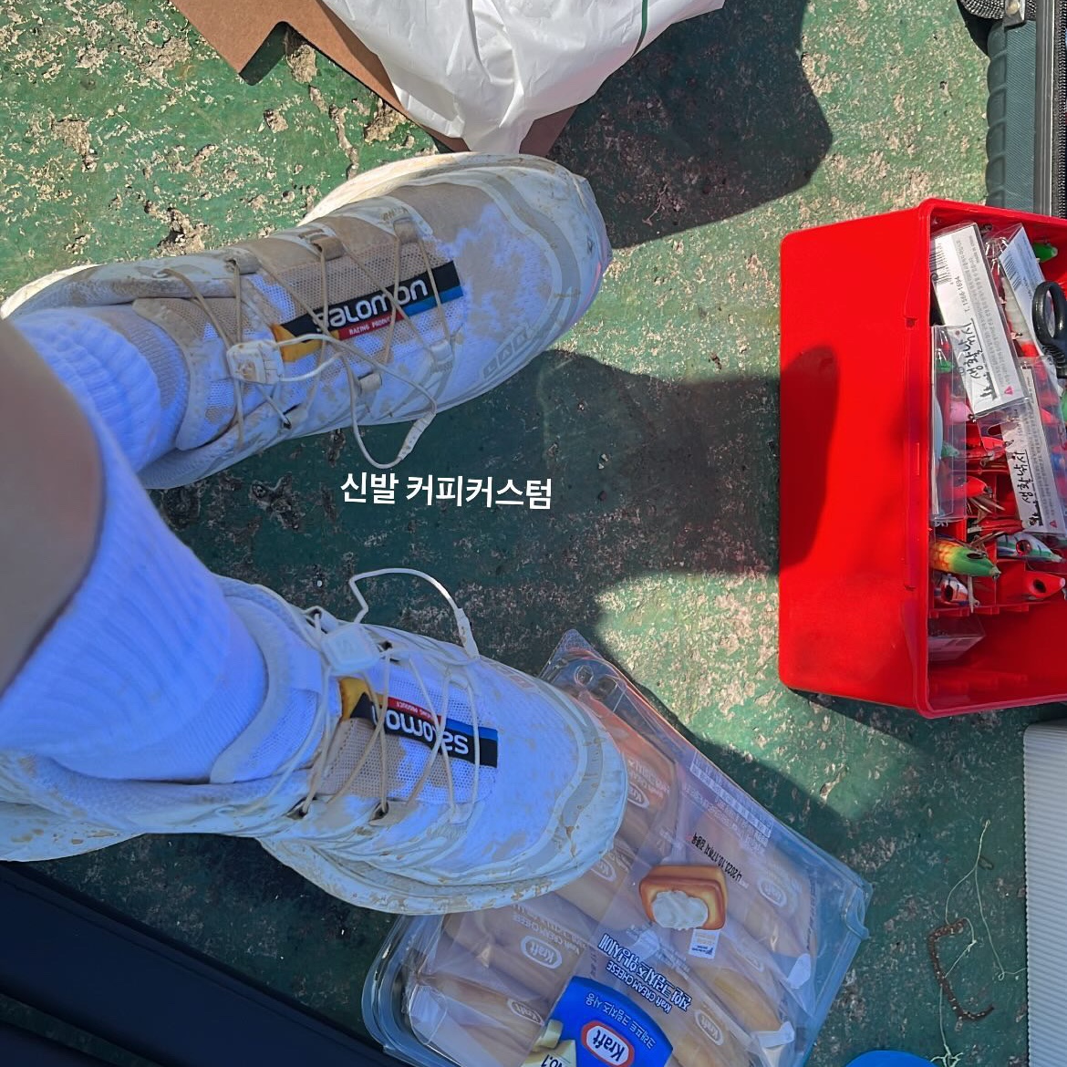 Salomon XT-6 ADV White 착용 스타일 - 3