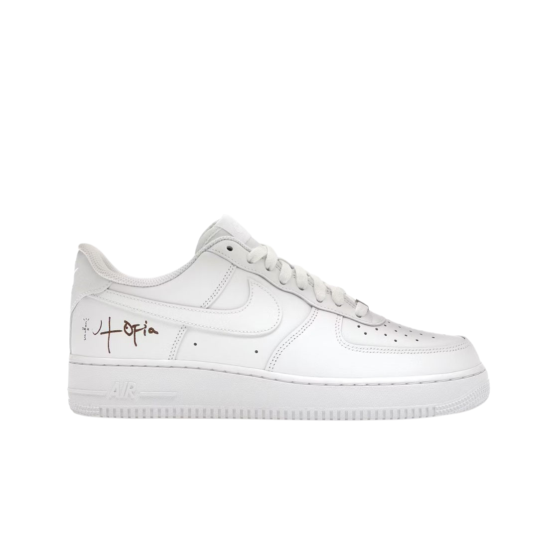 (W) 나이키 x 트래비스 스캇 에어포스 1 '07 로우 캑터스 잭 유토피아 에디션 화이트((W) Nike x Travis Scott Air Force 1 '07 Low Cactus Jack Utopia Edition White)