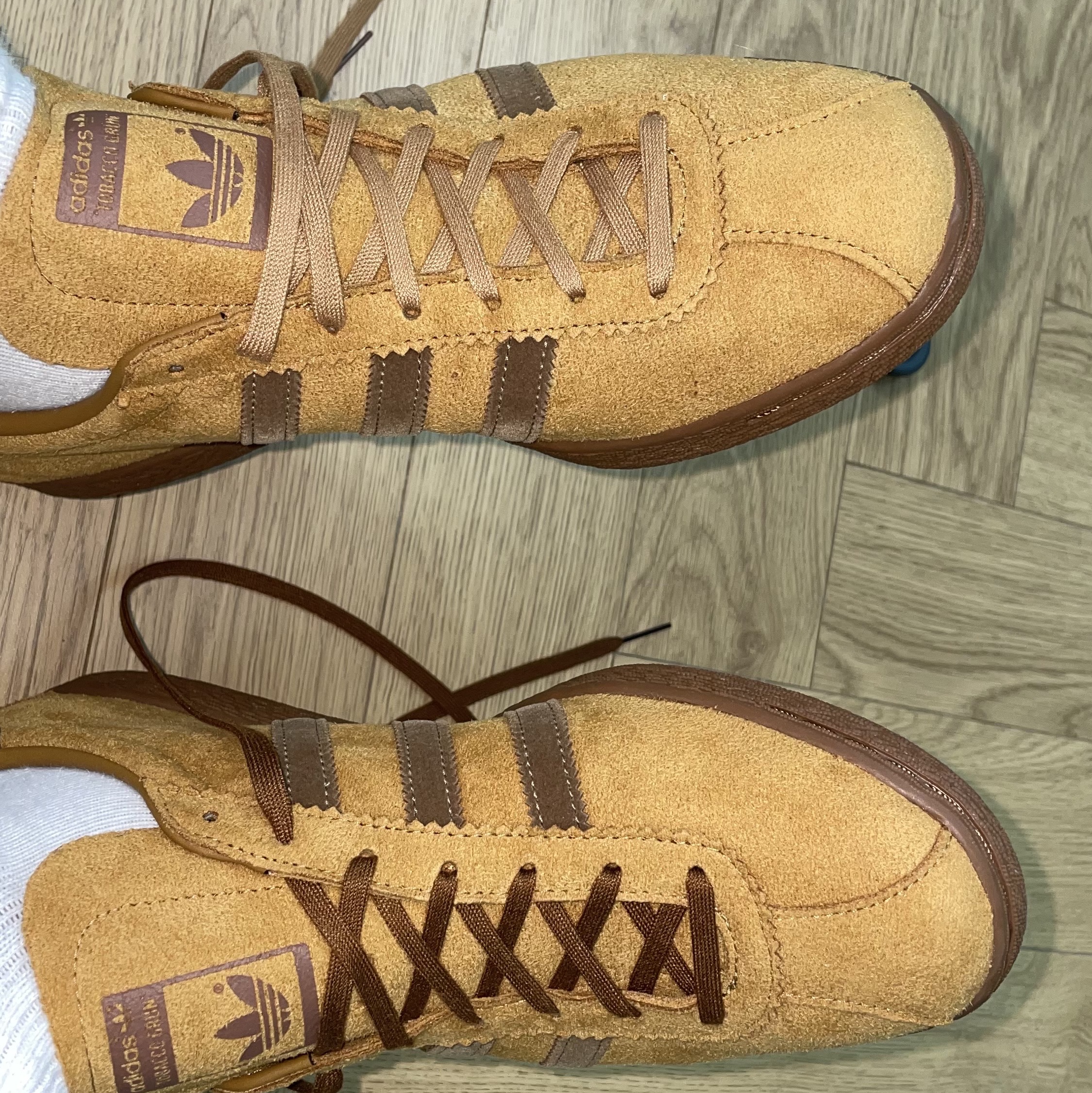 Adidas Tobacco Gruen Mesa Brown Desert 착용 스타일