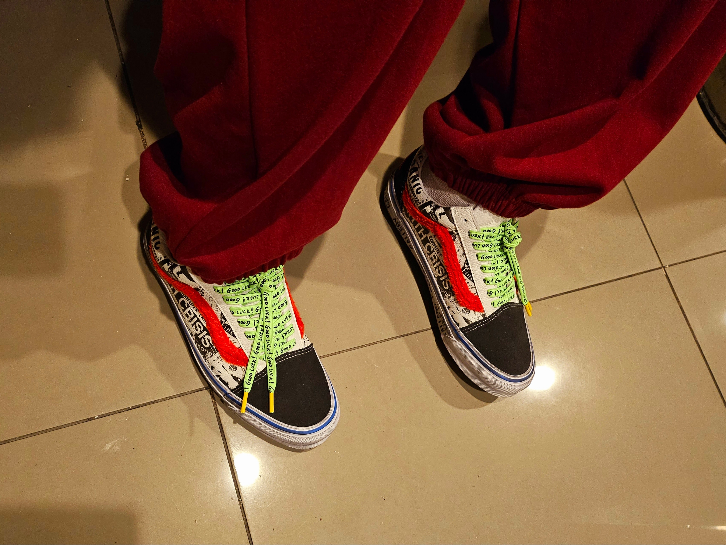 Vans Vault x Gallery Dept. OG Old Skool LX 착용 스타일 - 3