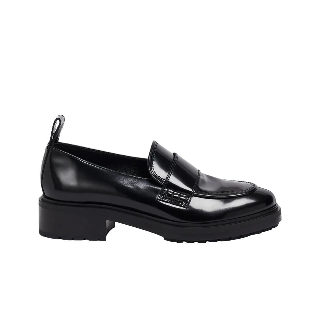 (W) 에이디 루쓰 로퍼 블랙 폴리도((W) Aeyde Ruth Loafer Black Polido)
