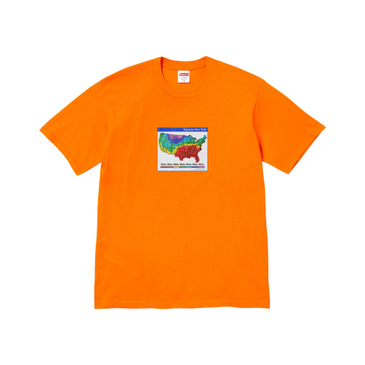 슈프림 웨더 티셔츠 오렌지 - 23FW
