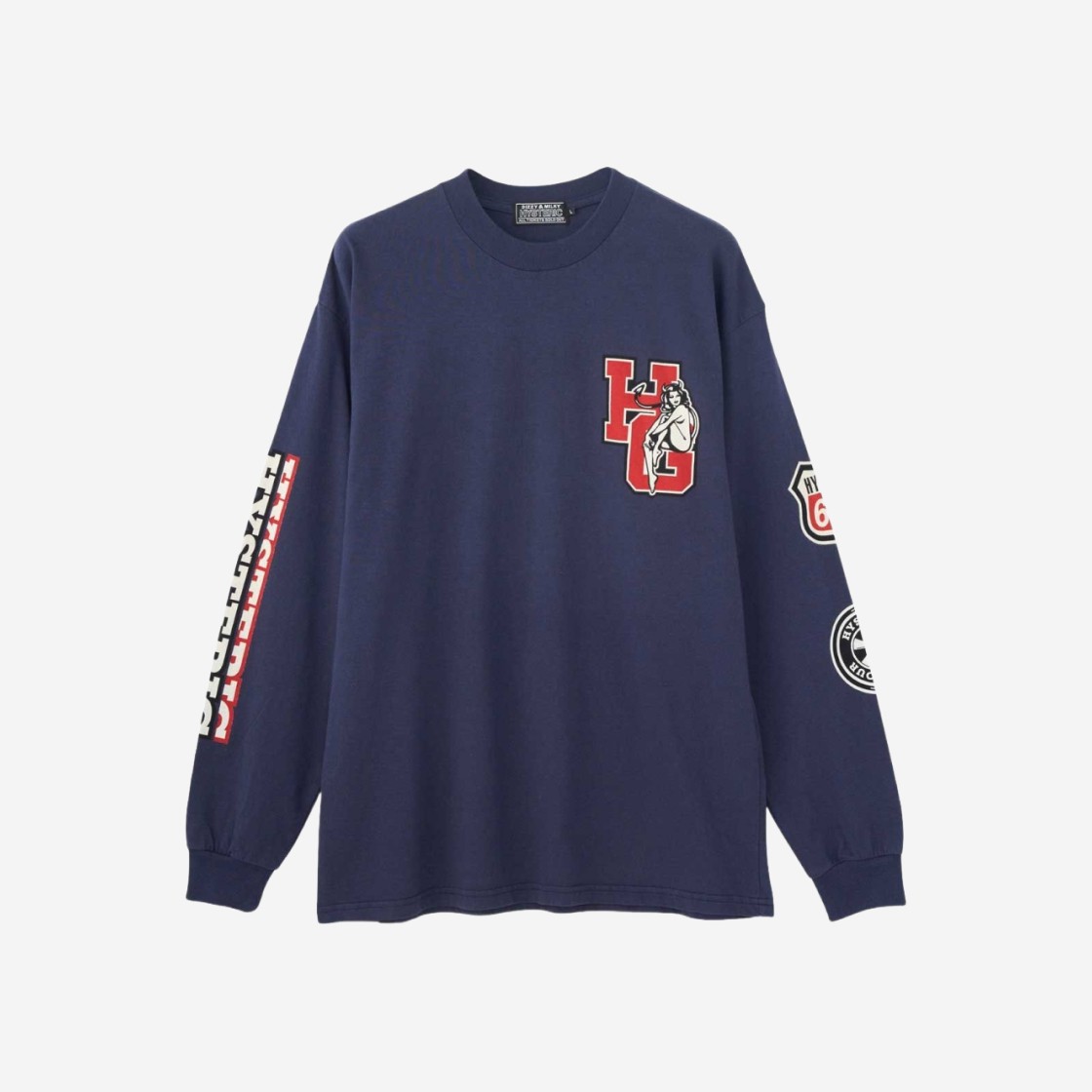 Hysteric Glamour Motor City Fever T-Shirt Navy 상세 이미지 1