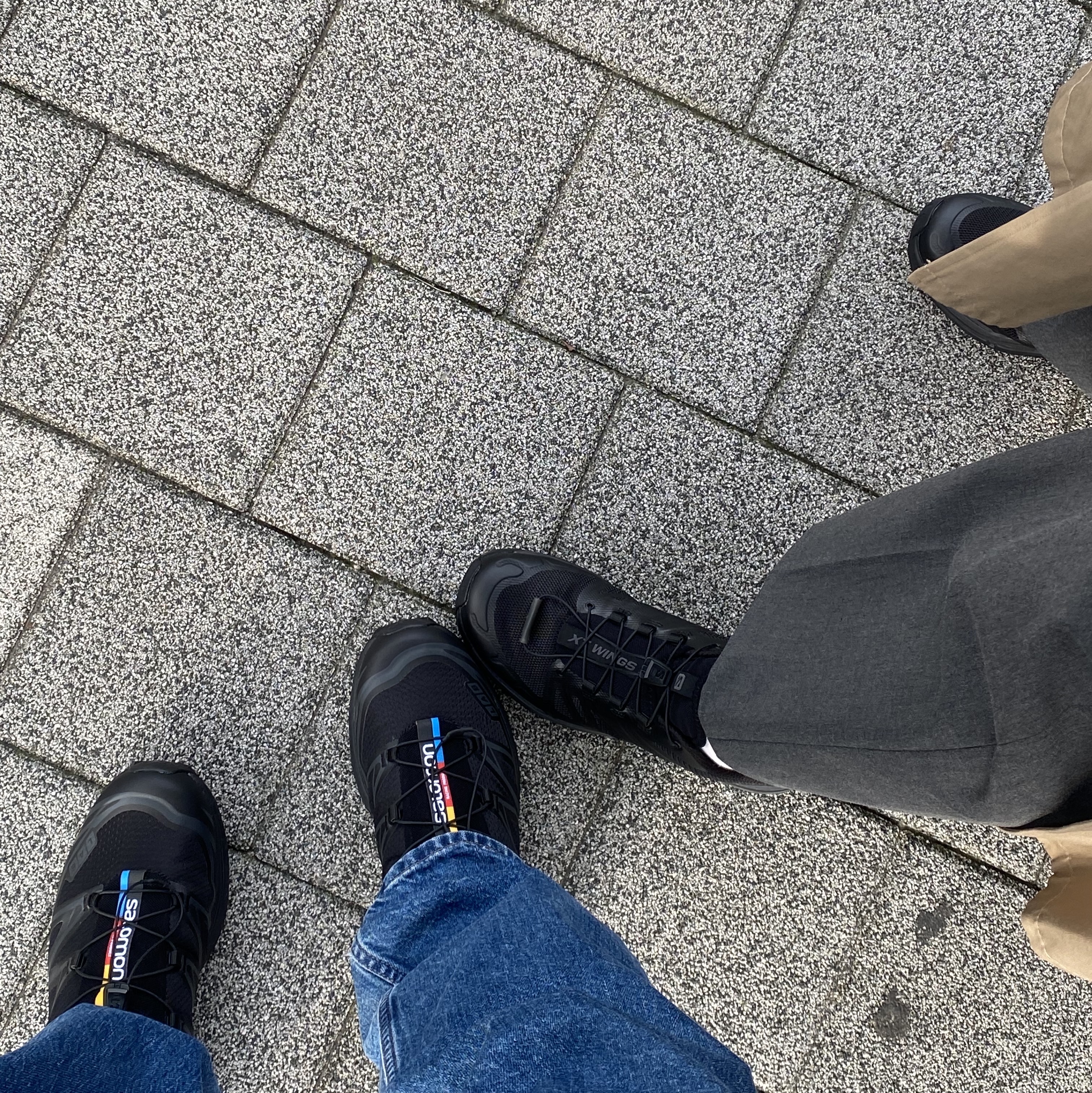 Salomon XT-6 ADV Black, Salomon XT-Wings 2 ADV Black 착용 스타일