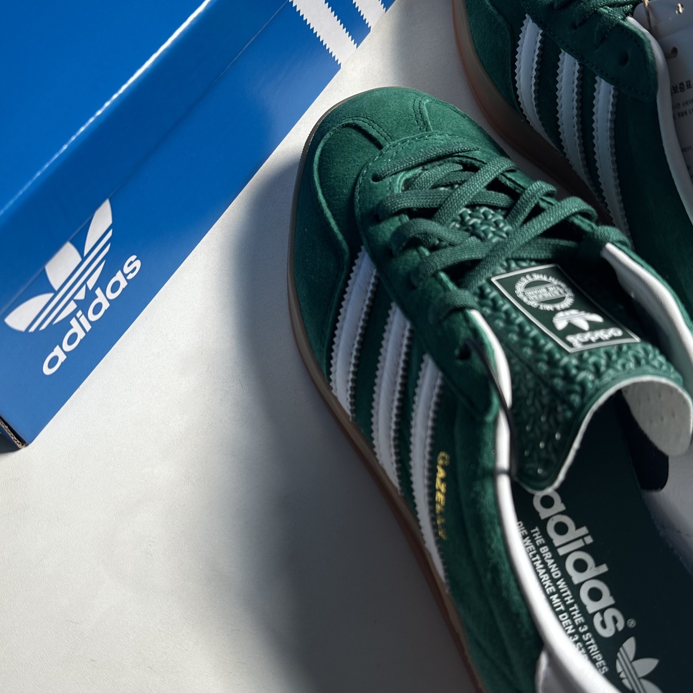 Adidas Gazelle Indoor Collegiate Green 착용 스타일 - 3