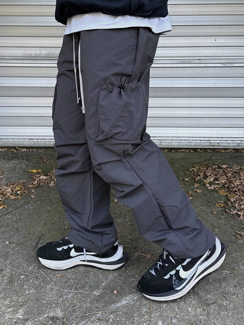 Nike x Sacai VaporWaffle Black White, Nike x Sacai VaporWaffle Royal Fuchsia 착용 스타일 - 1