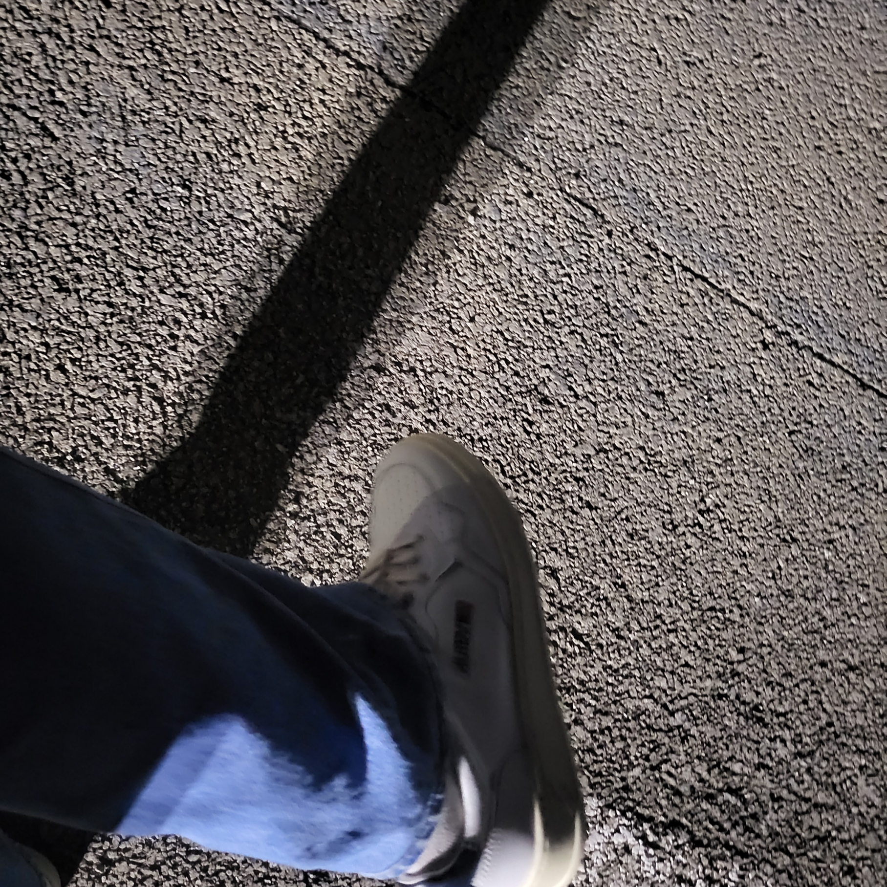 Autry Medalist Low Leather Sneakers White Blue 착용 스타일