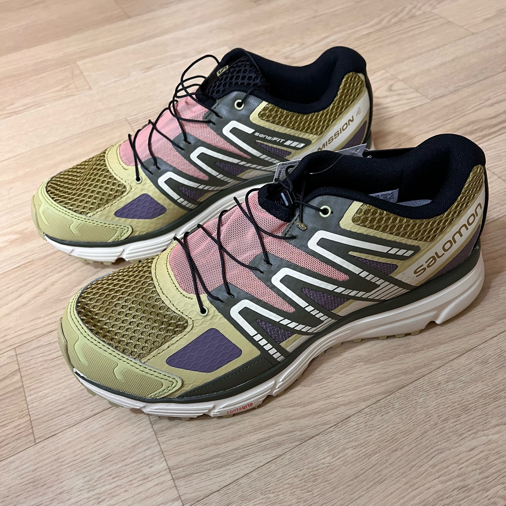 Salomon X-Mission 4 Leek Green 착용 스타일 - 4