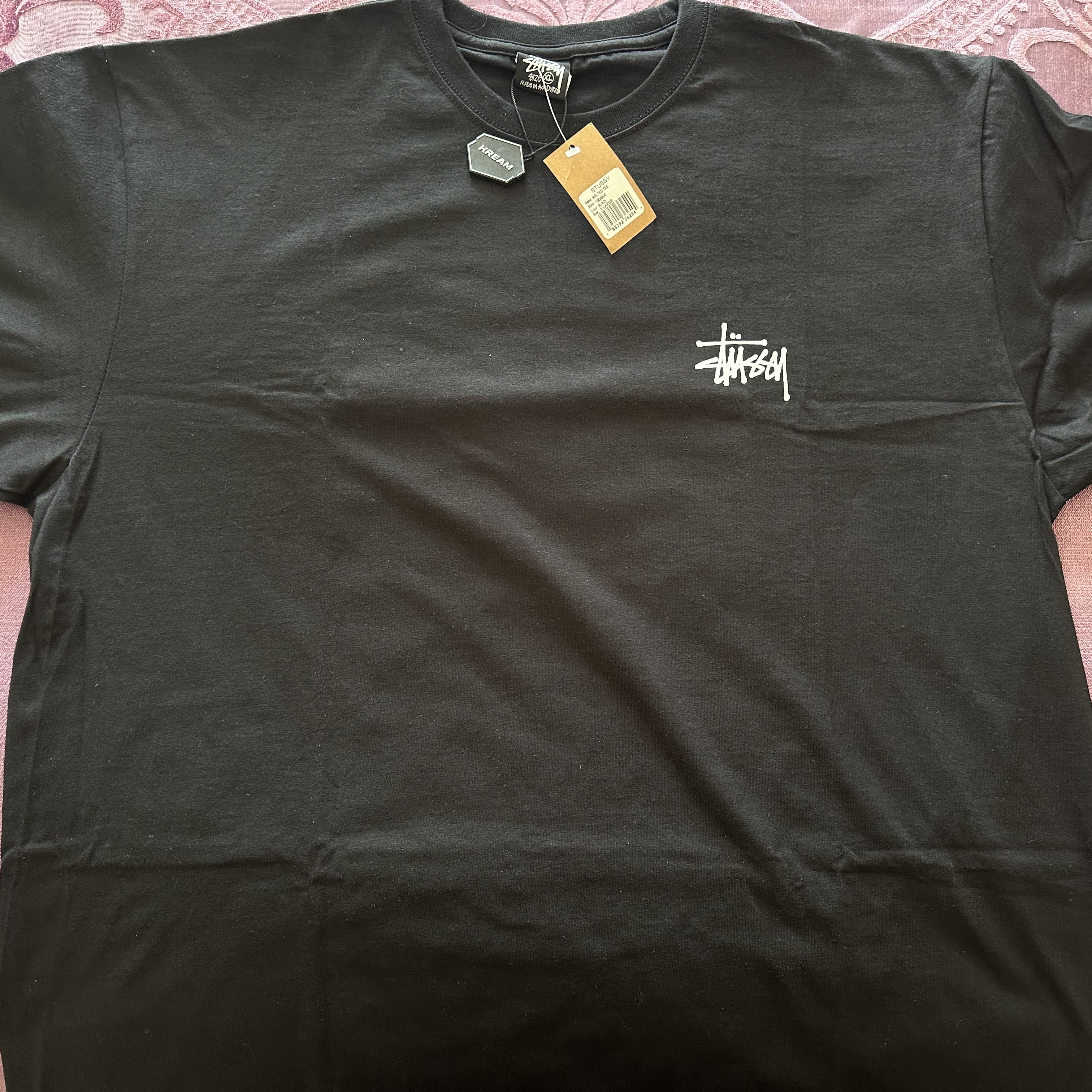 Stussy Melted T-Shirt Black 착용 스타일 - 4
