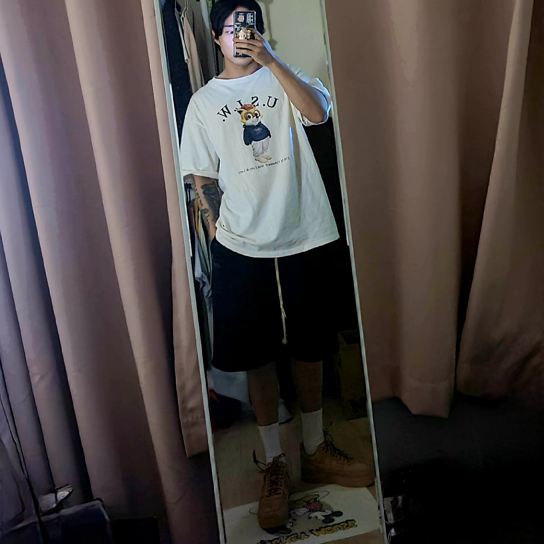 Nike Air Force 1 '07 WB Flax 착용 스타일 - 2