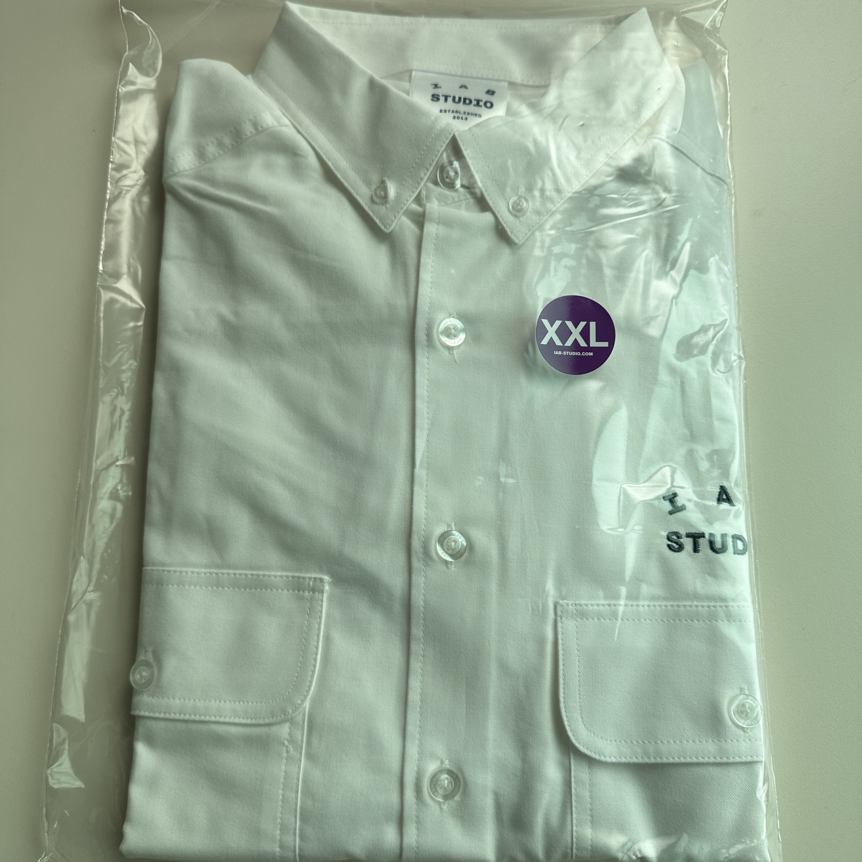 IAB Studio Work Shirt White - 23FW 착용 스타일