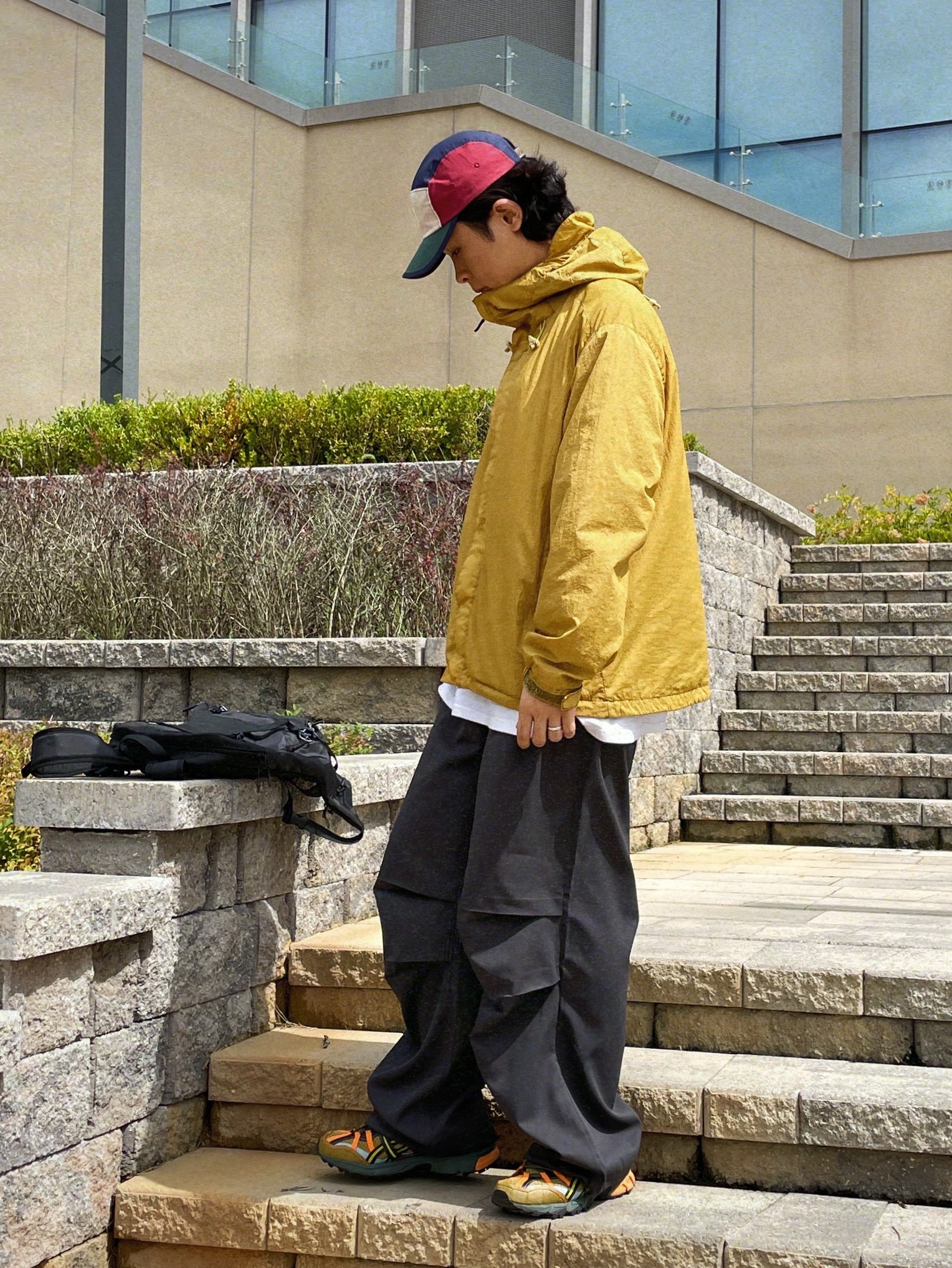 Asics x Andersson Bell Gel-Sonoma 15-50 Olive Oil Dark Brown, Marshall Major IV Black (Korean Ver.) 착용 스타일 - 1
