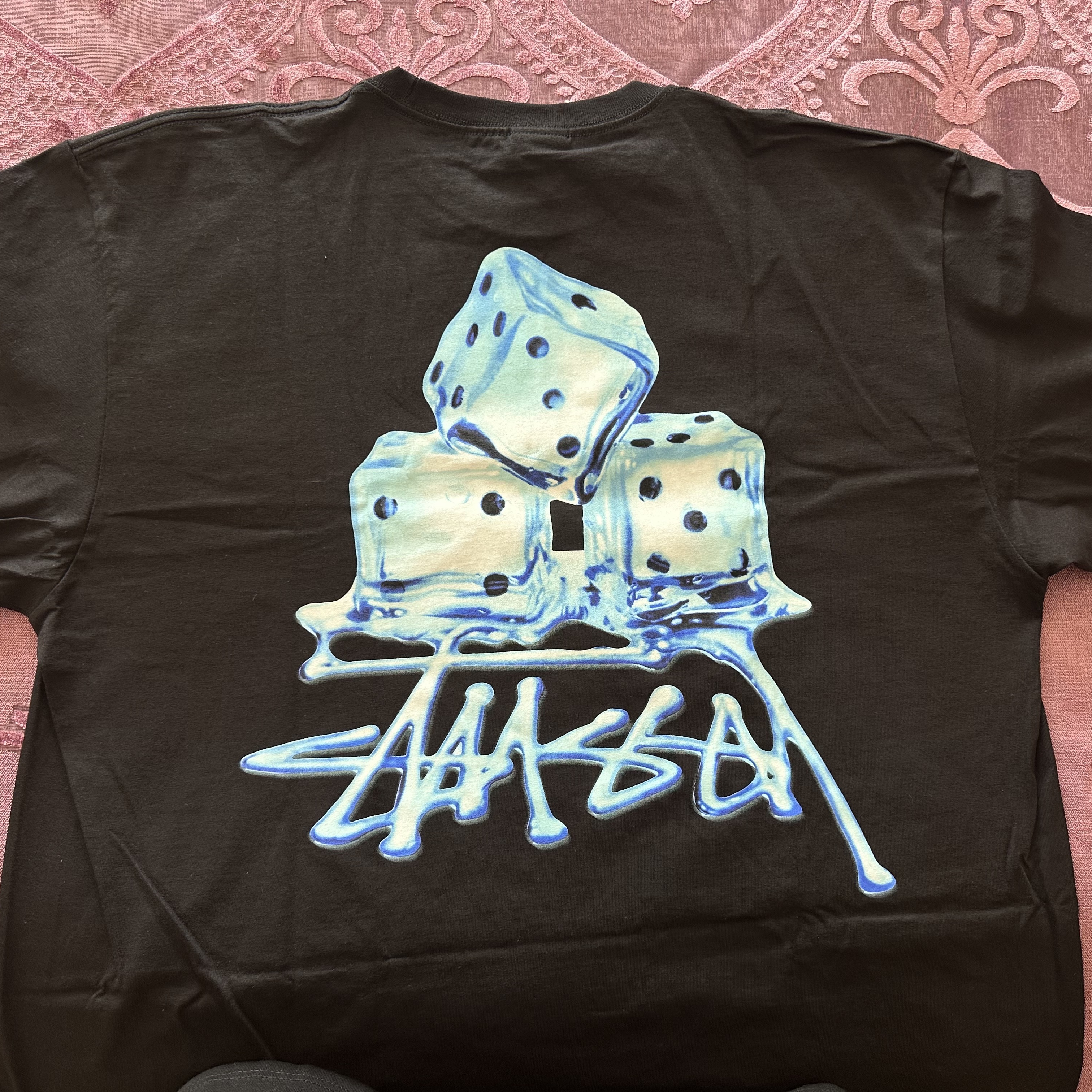Stussy Melted T-Shirt Black 착용 스타일 - 5